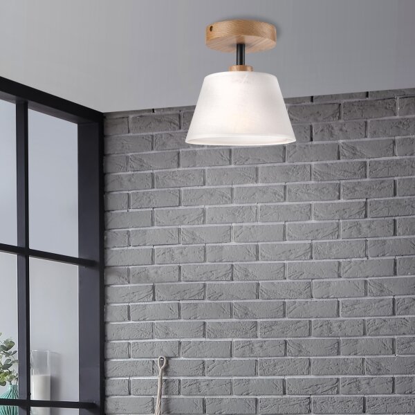 Brilagi - LED Lampadario a plafone ANTHONY 1xE14/60W/230V quercia/bianco