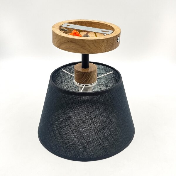 Brilagi - LED Lampadario a plafone ANTHONY 1xE14/60W/230V quercia/nero