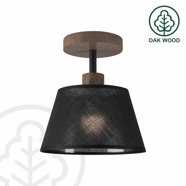 Brilagi - Lampadario LED ANTHONY 1xE14/60W/230V rovere/noce/nero