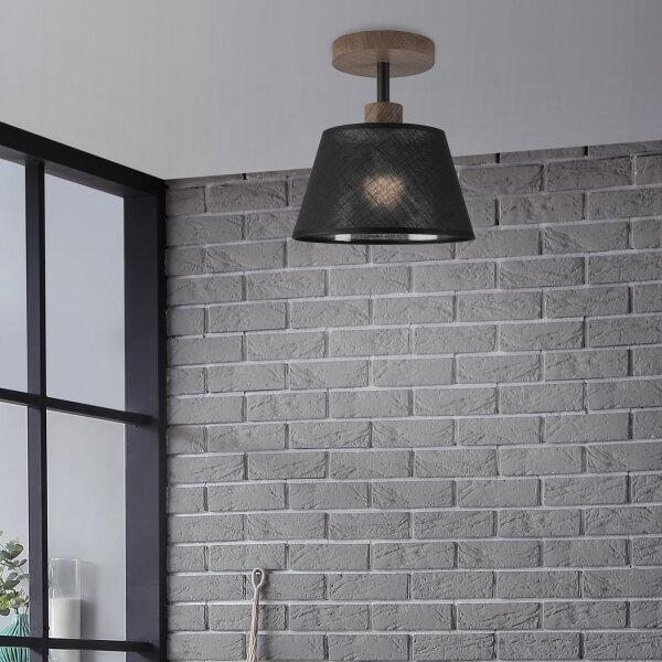 Brilagi - Lampadario LED ANTHONY 1xE14/60W/230V rovere/noce/nero