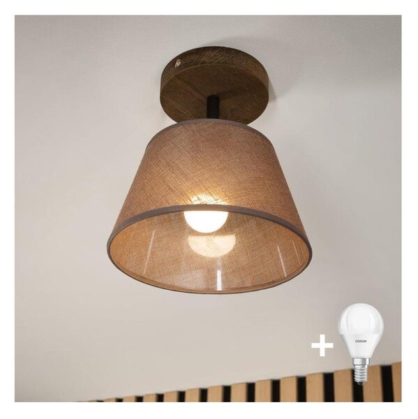 Brilagi - Lampadario LED ANTHONY 1xE14/60W/230V rovere noce/marrone