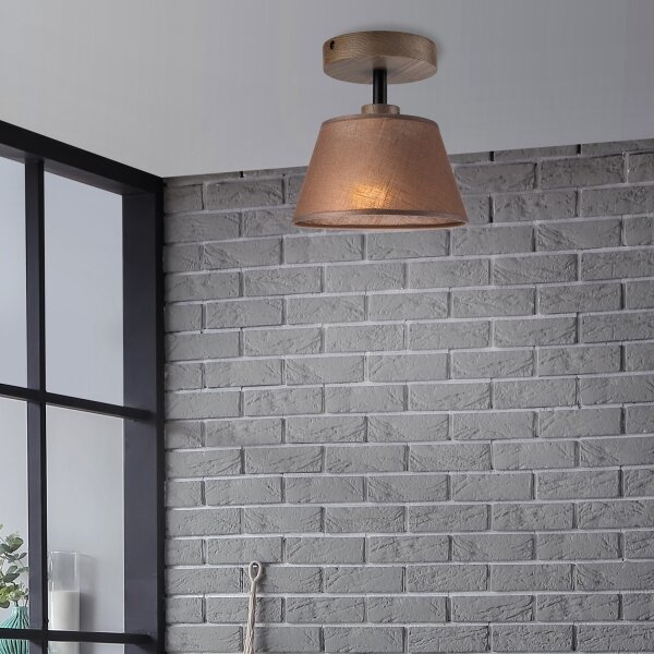 Brilagi - Lampadario LED ANTHONY 1xE14/60W/230V rovere noce/marrone