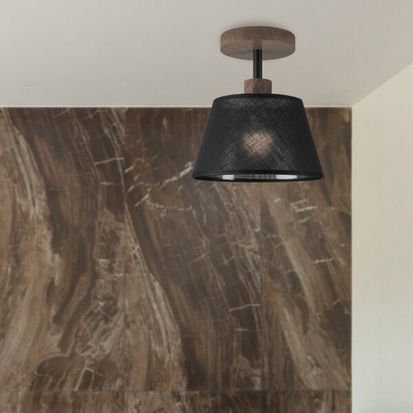 Brilagi - Lampadario LED ANTHONY 1xE14/60W/230V rovere/noce/nero