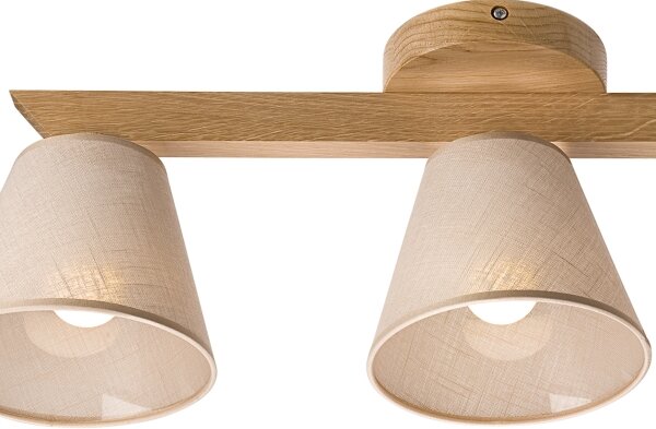 Brilagi - LED Lampadario a plafone ANTHONY 3xE14/40W/230V quercia/beige