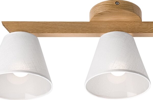 Brilagi - LED Lampadario a plafone ANTHONY 3xE14/40W/230V quercia/bianco