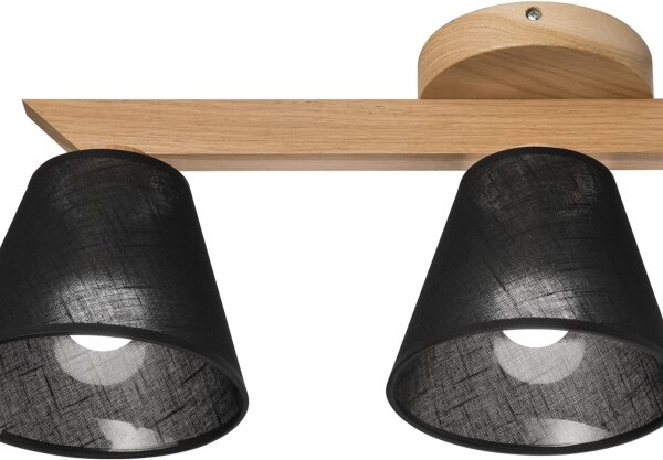 Brilagi - LED Lampadario a plafone ANTHONY 3xE14/40W/230V quercia/nero