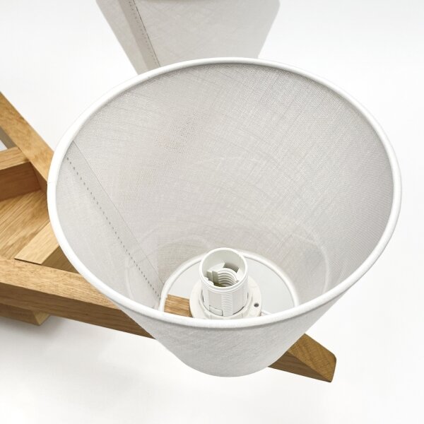 Brilagi - LED Lampadario a plafone ANTHONY 5xE14/40W/230V quercia/bianco