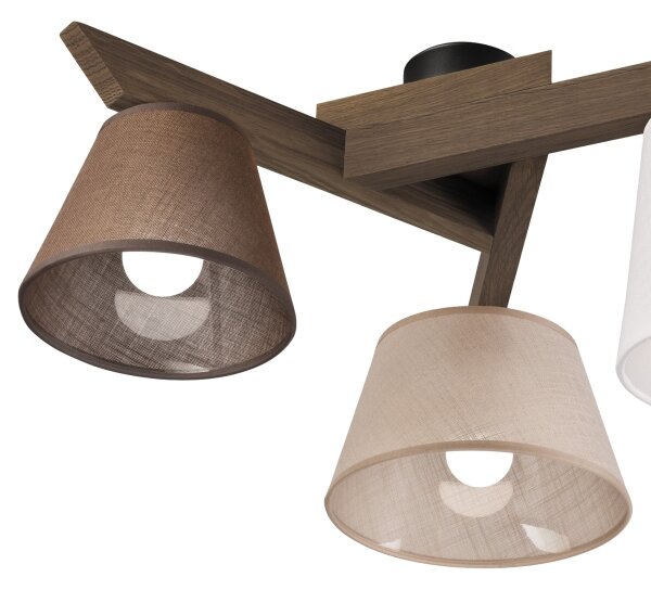 Brilagi - Lampadario LED ANTHONY 3xE14/40W/230V rovere noce