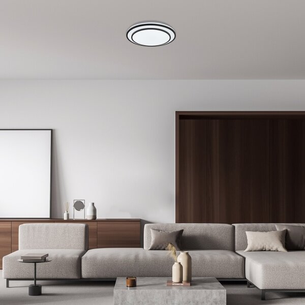 Rabalux 2130 - Plafoniera LED dimmerabile LUPITA LED/40W/230V nera + telecomando