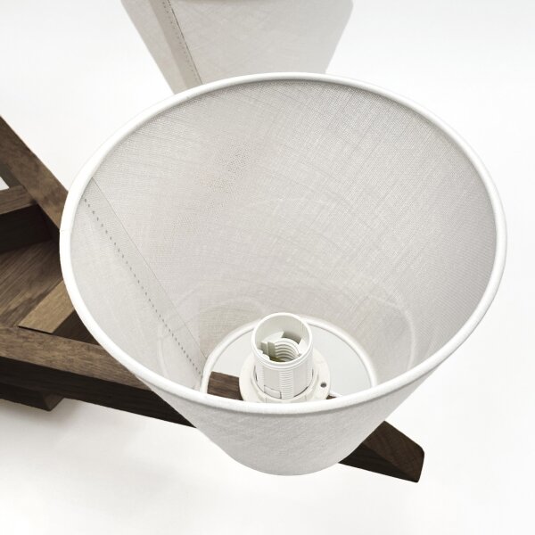 Brilagi - Lampadario LED ANTHONY 5xE14/40W/230V rovere/noce/bianco