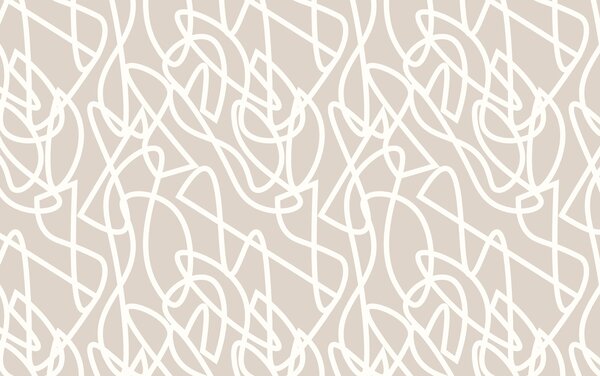 Carta da parati Linee bianche su sfondo beige, Carta da parati lastrazione, Carta da parati popolare, u99097 - Tapeko.it