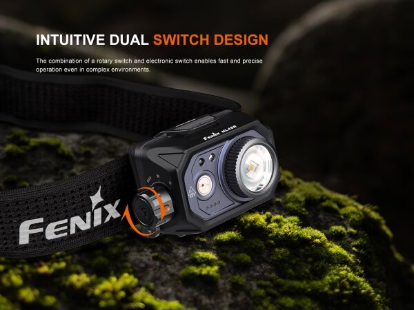 Fenix HL45R - LED Dimmerabile ricaricabile messa a fuoco lampada da testa LED/USB IP66