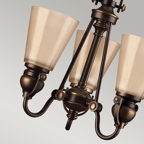 Hinkley HK-MAYFLOWER3 - Lampadario a sospensione con catena MAYFLOWER 3xE27/60W/230V
