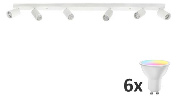 Faretto LED RGBW ANGIE 6xGU10/6,5W/230V bianco