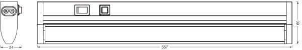 Osram - Lampada LED sottopensile dimmerabile LINEAR TURN LED/10W/230V 55 cm bianco