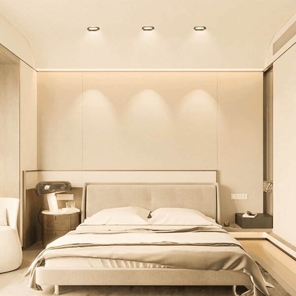 Aigostar-SET 3x Lampada da incasso da esterno LED LED/4,8W/230V 3000K IP65 nero