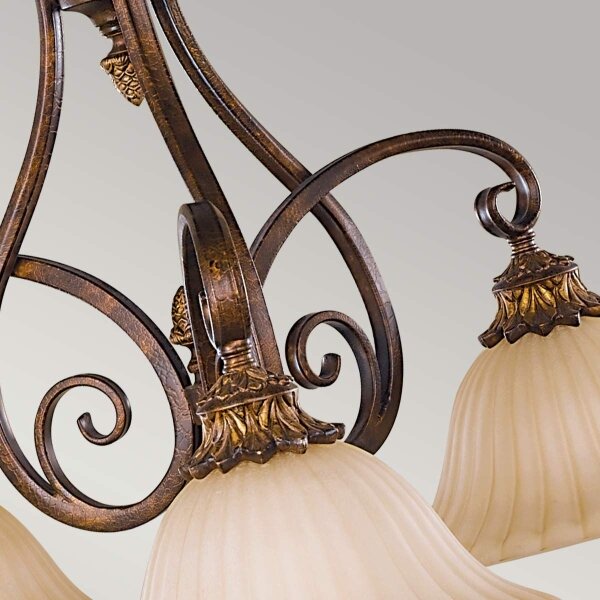 Feiss FE-SONOMAVALLEY3 - Lampadario a sospensione con catena SONOMA VALLEY 3xE27/60W/230V
