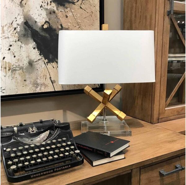 Elstead GN-JACKSON-SQUARE-TL - Lampada da tavolo JACKSON SQUARE 1xE27/60W/230V