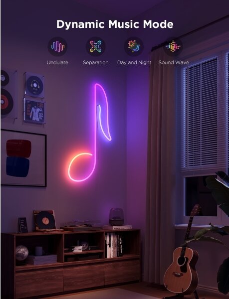 Govee - Neon 2 MATTER striscia LED flessibile 3m RGBIC Wi-Fi