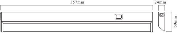 Osram - Lampada sottopensile LINEAR LED/6W/230V 3000K 35,7 cm argento
