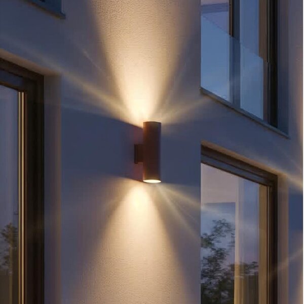 Ideal Lux - Applique da esterno GUN 1xGU10/35W/230V 21 cm IP44 marrone