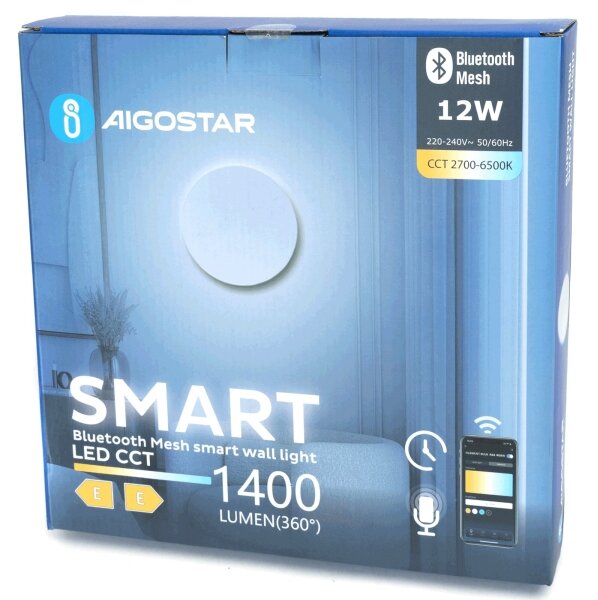 Aigostar - Applique a LED dimmerabile MESH Smart LED/12W/230V bianco