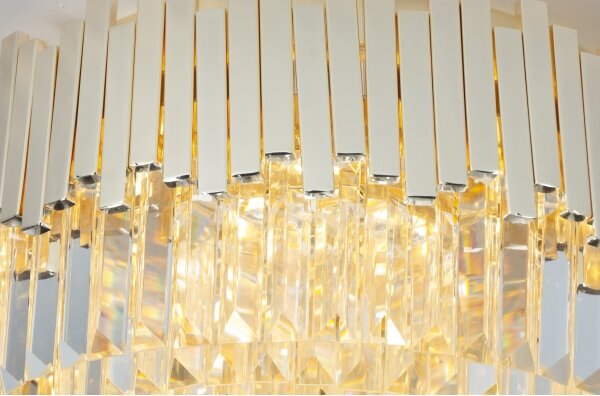 MAXLIGHT P0368 - Lampadario a sospensione con filo TREND 8xE14/40W/230V diametro 45 cm oro