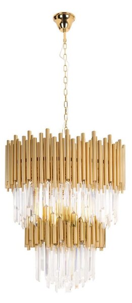 MAXLIGHT P0283 - Lampadario a sospensione con catena VOGUE 16xE14/40W/230V diametro 60 cm oro