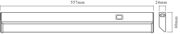 Osram - Lampada sottopensile LED LINEAR LED/10W/230V 3000K 55,7 cm argento