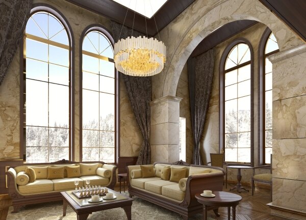 MAXLIGHT P0368 - Lampadario a sospensione con filo TREND 8xE14/40W/230V diametro 45 cm oro