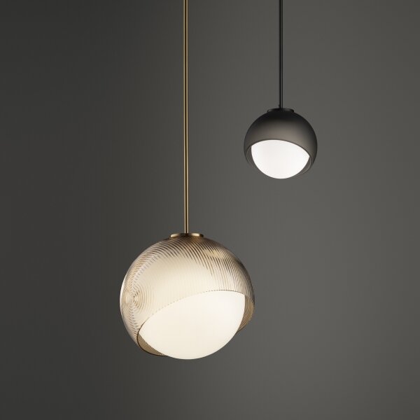 Ideal Lux - Lampada a sospensione BLOOM con cavo 1xE27/42W/230V diam. 22 cm nero