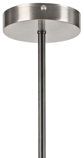 Lampadario a sospensione con supporto rigido LILOU 4xE14/5W/230V cromo opaco/fumé