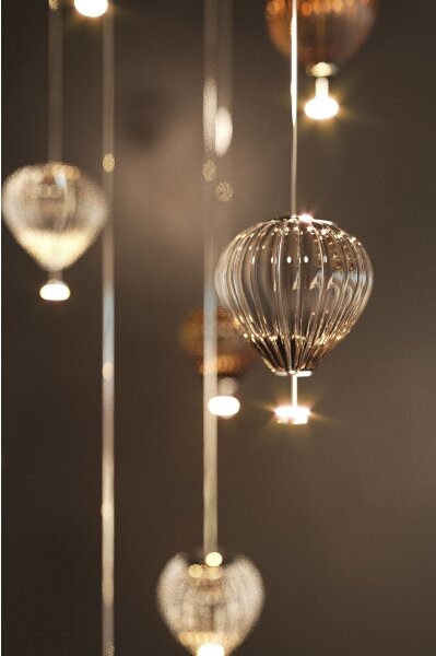 MAXLIGHT P0526D - Lampadario a sospensione con filo LED dimmerabile PALLONCINI 11xLED/6W/230V
