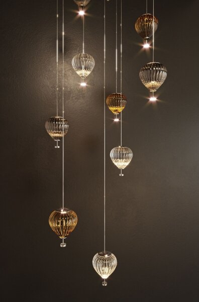 MAXLIGHT P0526D - Lampadario a sospensione con filo LED dimmerabile PALLONCINI 11xLED/6W/230V