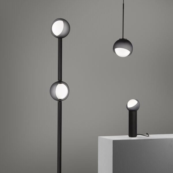 Ideal Lux - Lampada a sospensione BLOOM con cavo 1xE27/42W/230V diam. 22 cm nero