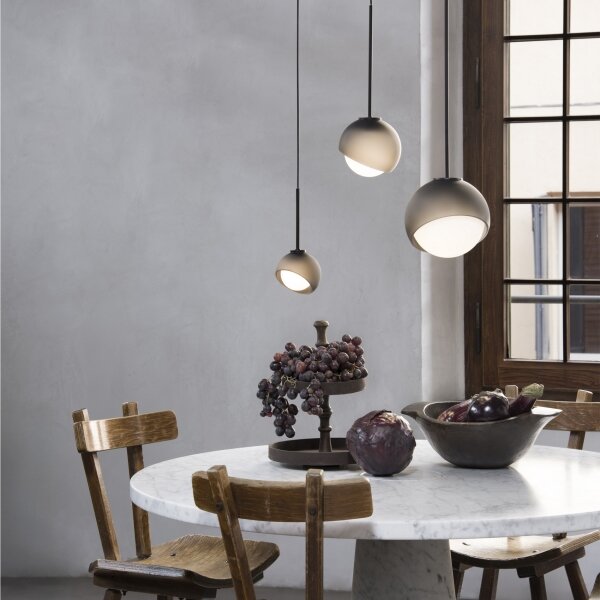 Ideal Lux - Lampada a sospensione BLOOM con cavo 1xE27/42W/230V diam. 22 cm nero