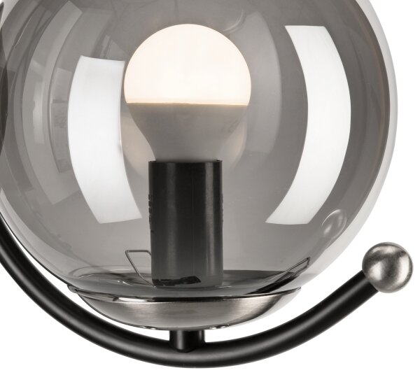 Applique GEORGIA 1xE14/5W/230V cromo opaco/fumé