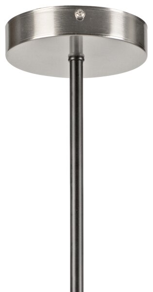 Lampadario a sospensione con supporto rigido LILOU 6xE14/5W/230V cromo opaco/fumé