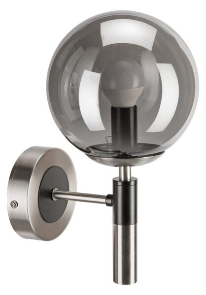 Applique ROLLO 1xE14/5W/230V cromo opaco/fumé