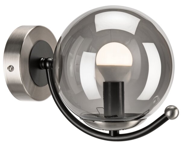 Applique GEORGIA 1xE14/5W/230V cromo opaco/fumé