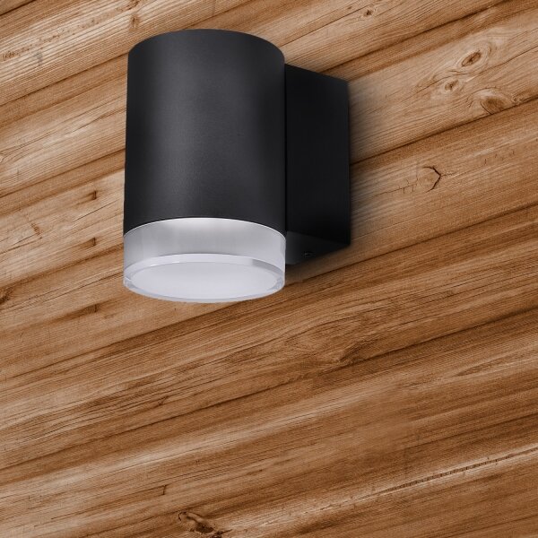 Brilagi - Applique da esterno LED RGBW MATERA 1xGU10/4,8W/230V nero IP54