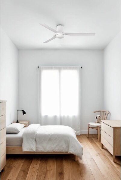 FARO 33832WT-1TW- LED Ventilatore dimmerabile MINI PUNT TUB S 10W/230V bianco diametro 90 cm WT + +TC