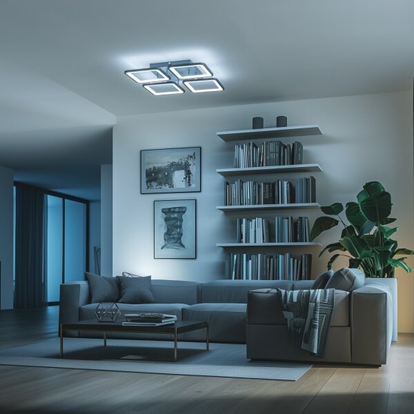 Brilagi - Lampadario a plafone LED dimmerabile SQUARED LED/85W/230V 3000-6500K + +TC