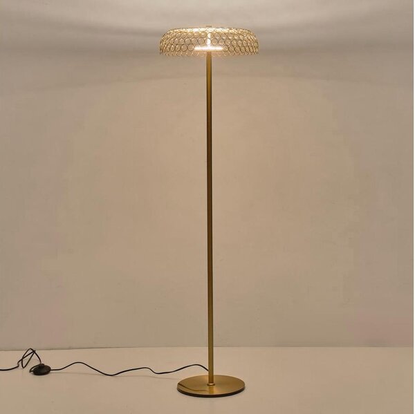 Lampada LED da terra LED/10W/230V 3000K oro