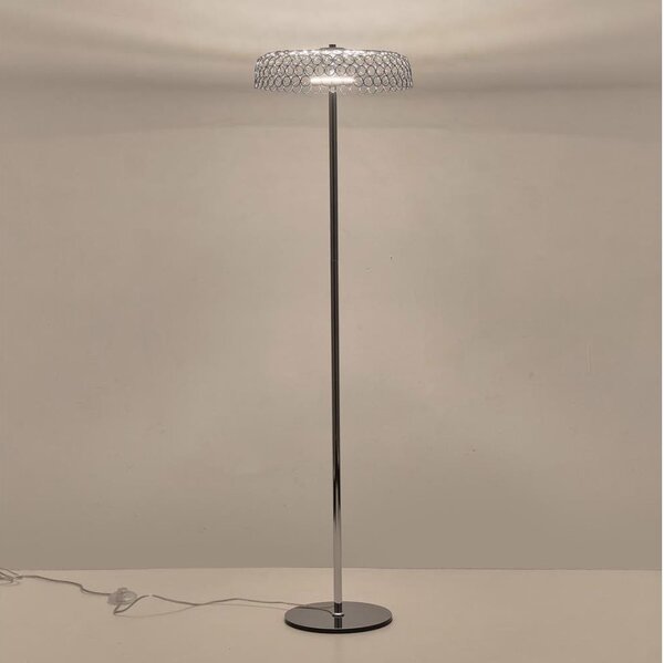 Lampada LED da terra LED/10W/230V 3000K cromo lucido