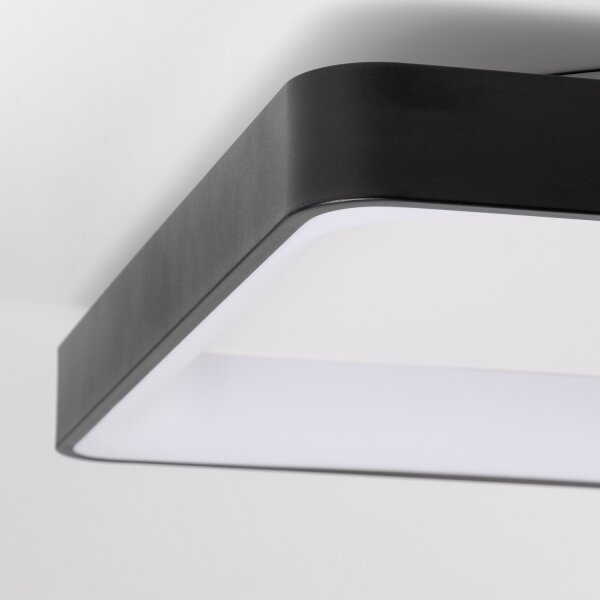 Brilagi - Plafoniera LED dimmerabile FALCON II LED/125W/230V 60x60 cm nera + telecomando