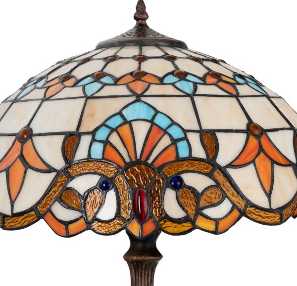 Brilagi - Lampada da tavolo in stile Tiffany MIRABELLA 2xE27/60W/230V