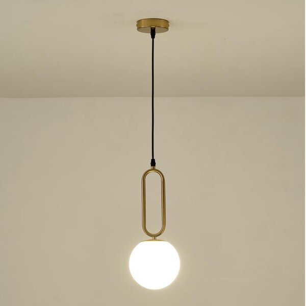 Lampadario a sospensione con filo 1xE27/40W/230V ottone