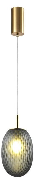 Lampadario a sospensione con filo 1xE14/25W/230V grigio diametro 15 cm