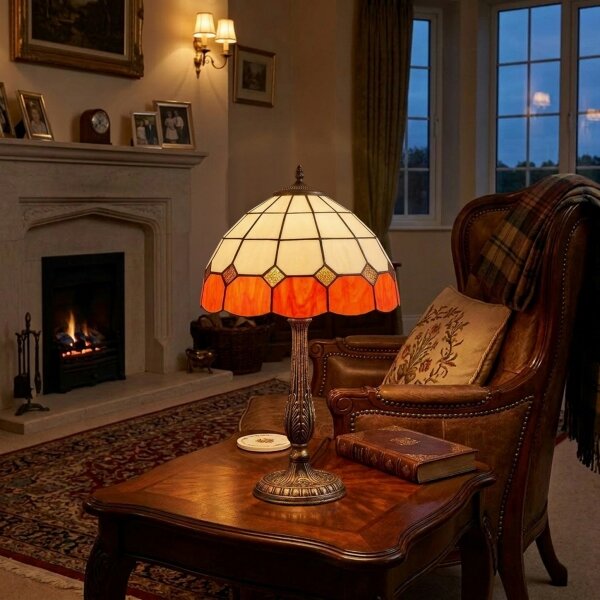 Brilagi - Lampada da tavolo in stile Tiffany SIENNA 2xE27/60W/230V